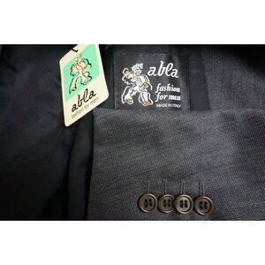 Abla x Attolini Gray Woven S100s Wool 2 Pc Suit Jacket Pants 44R BRAND NEW
